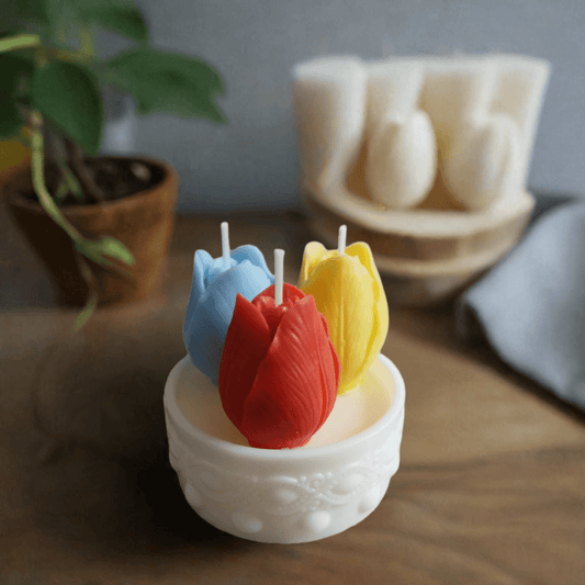 Handmade Tulip Candles for Stress Relief - Scent Fushion