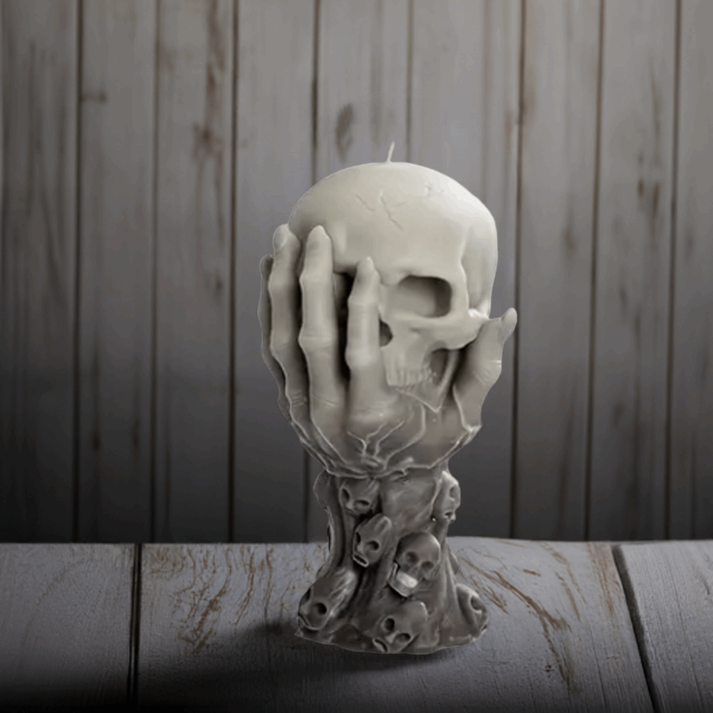 Death Skull Candle – Gothic Decor with Dramatic Skull Design |Scent Fushion Candles