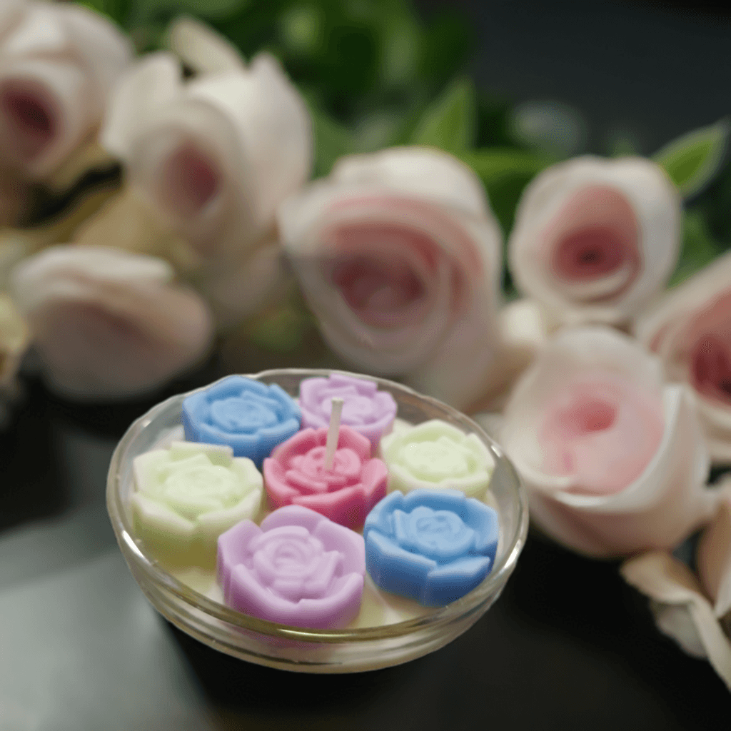 Mini Rose Scented Candle - Scent Fushion